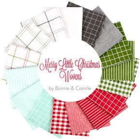 Merry Little Christmas Wovens Fat Quarter Bundle | Bonnie & Camille for Moda Fabrics