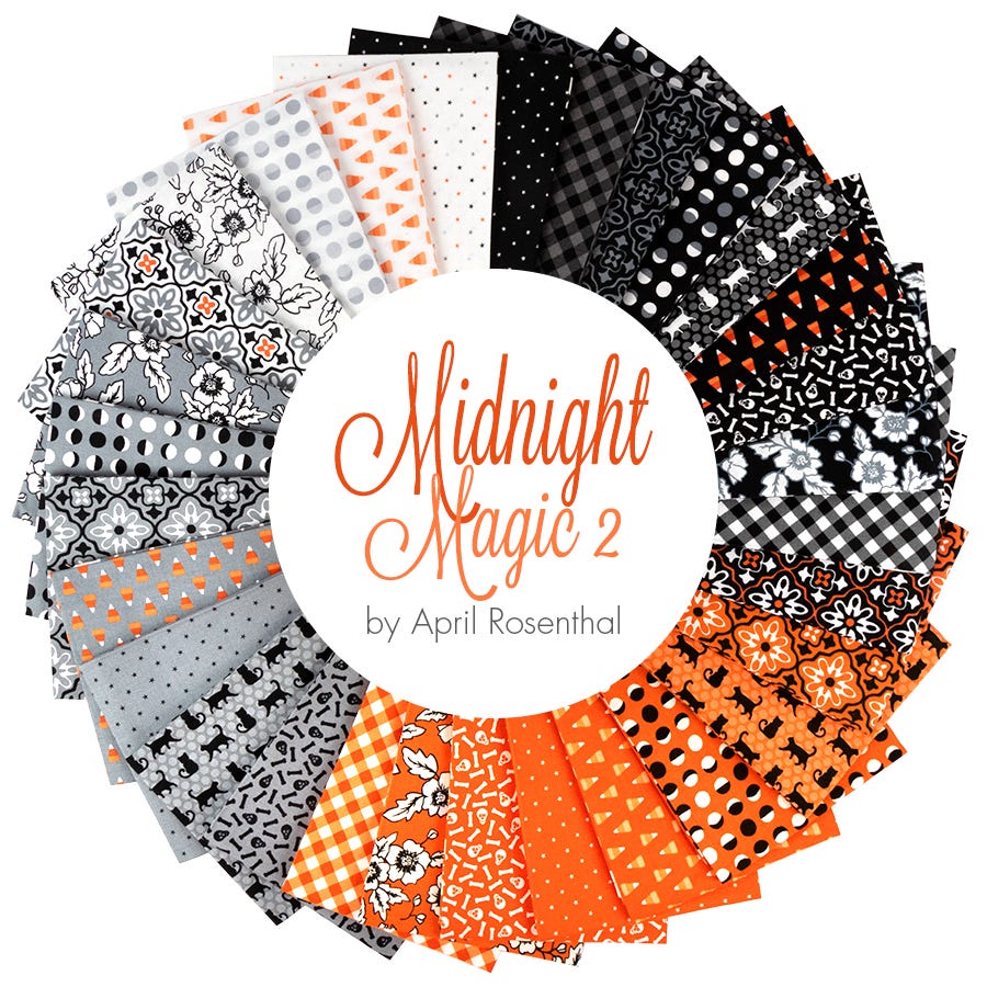 MIDNIGHT STARS Moda HALLOWEEN Midnight Magic Quilt Kit April Rosenthal Fall