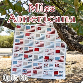 Miss Americana Quilt Kit | Featuring Old Glory by Lella Boutique