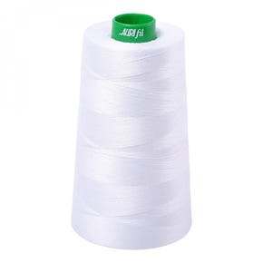 40wt Aurifil White 100% Cotton Mako Cone Thread | Aurifil #MK40CO-2024