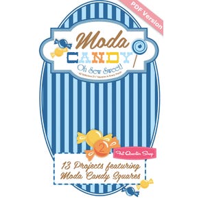Blue Moda Candy Projects Downloadable PDF Booklet | Moda Project Sheet