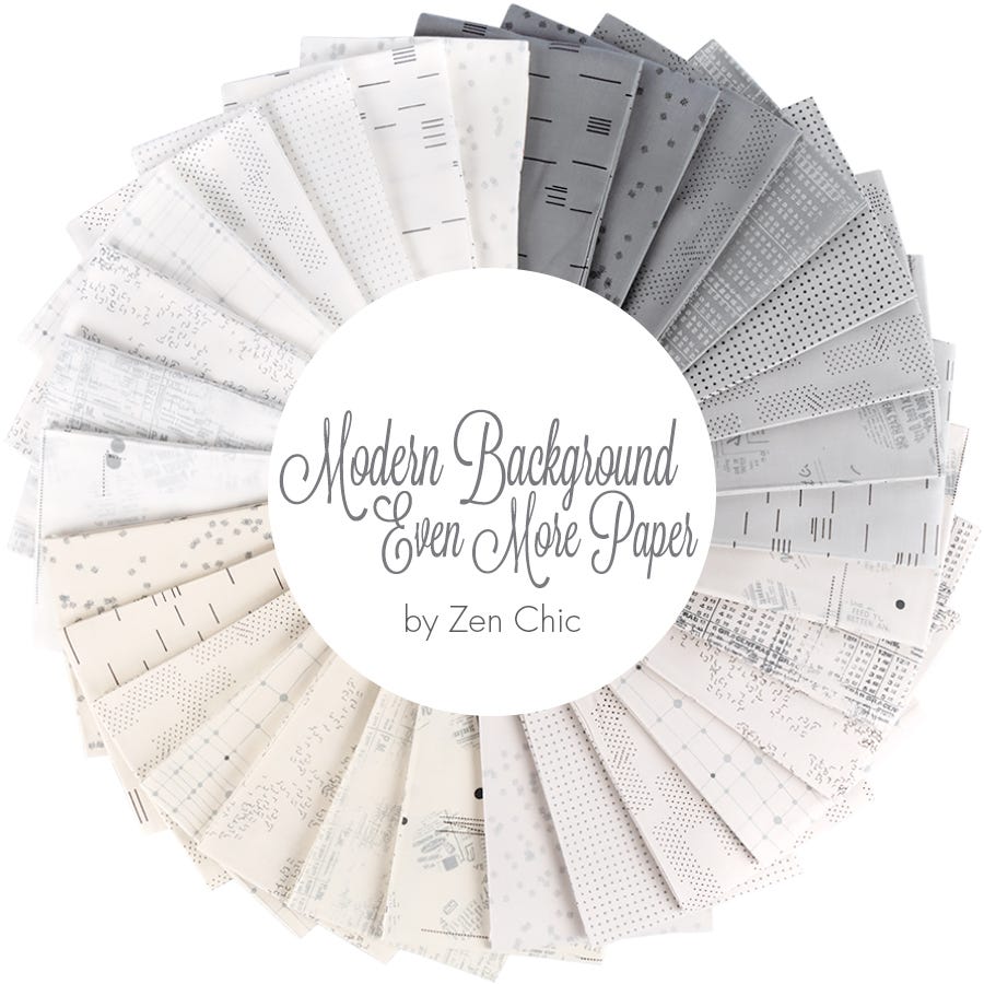Modern BG More Paper White by Moda quality quilting fabric
