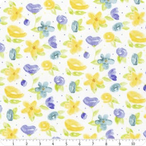 Monthly Placemats White May Flowers Yardage | SKU# C12409-WHITE