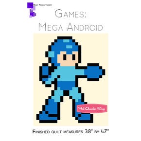 Games: Mega Android Quilt Pattern | The Many Pieces Theory #QE-PATM2