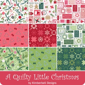 A Quilty Little Christmas Half Yard Bundle | Kimberbell Designs for Maywood Studio