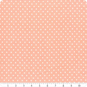 Cozy Cotton Peach Polka Dot Flannel Yardage | SKU# 9255-144