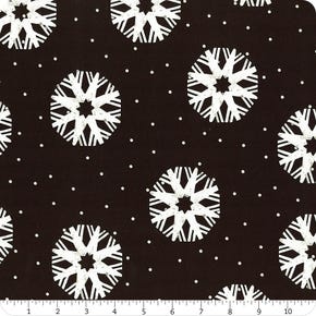 Nicholas Black Snowflake Dots Yardage | SKU# C12337-BLACK