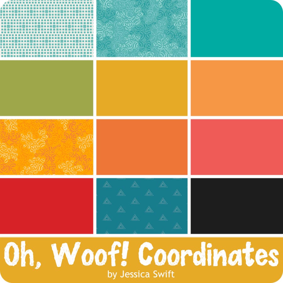 Oh Woof -Good Pup cotton fabric dog theme fabric-by art gallery fabrics
