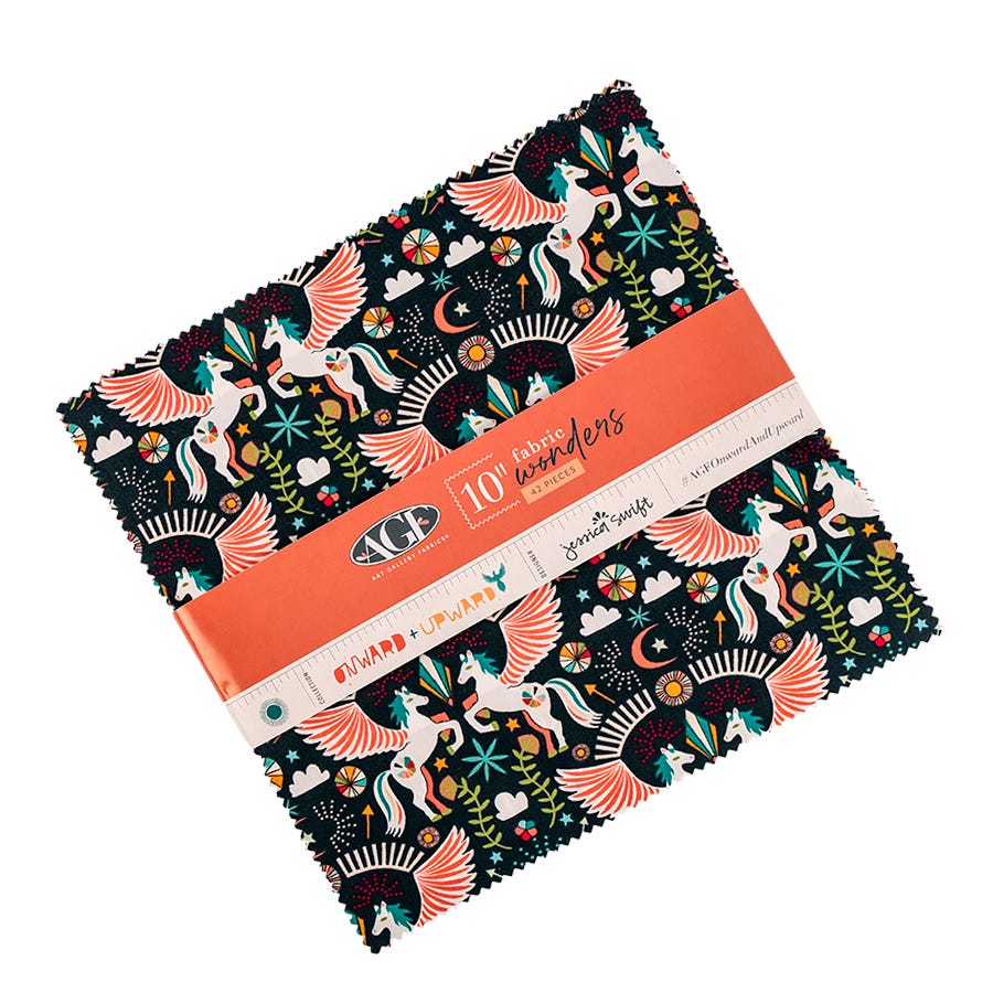 Modern Quilting Fabric Penny Cress Garden Layer Cake Stacker Bundle by Cotton and Steel 40-10 X 10 Inch Squares