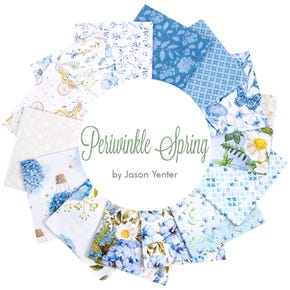 Periwinkle Spring Digitally Printed Fat Quarter Bundle | Jason Yenter for In The Beginning Fabrics