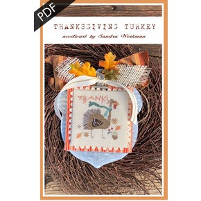 Thanksgiving Turkey Downloadable PDF Cross Stitch Pattern | Pine Mountain Designs