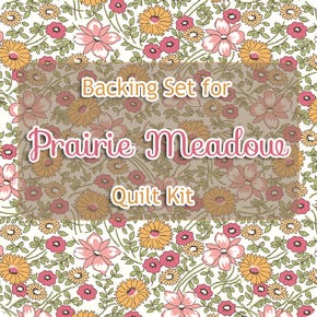 Backing Set for Prairie Meadow Sew Along Quilt Kit | 2.25 yards of (108" Wide) SKU# WB12324-PINK