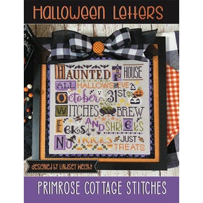 Halloween Letters Cross Stitch Pattern | Primrose Cottage Stitches