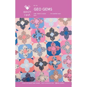 Geo Gems Quilt Pattern | Quilty Love #QLP-114