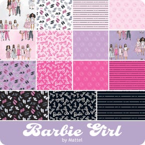 Barbie Girl 2.5" Rolie Polie | Mattel for Riley Blake Designs