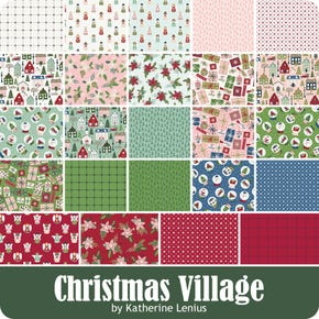 Christmas Village Fat Quarter Bundle | Katherine Lenius for Riley Blake Designs