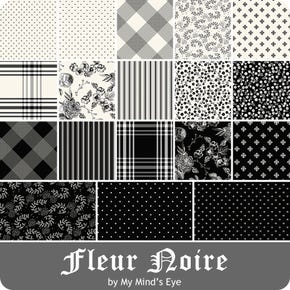Fleur Noire Fat Quarter Bundle | My Mind's Eye for Riley Blake Designs 