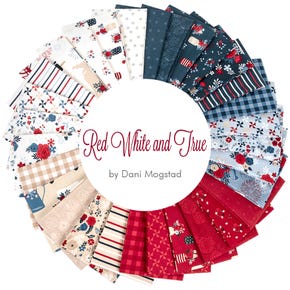 Red White and True Fat Quarter Bundle | Dani Mogstad for Riley Blake Designs