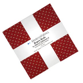 Repro Reds 10" Squares | Sheryl Johnson for Marcus Brothers Fabrics