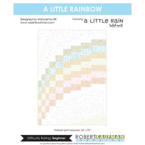 A Little Rainbow Quilt Pattern | Free PDF by Wishwell for RK