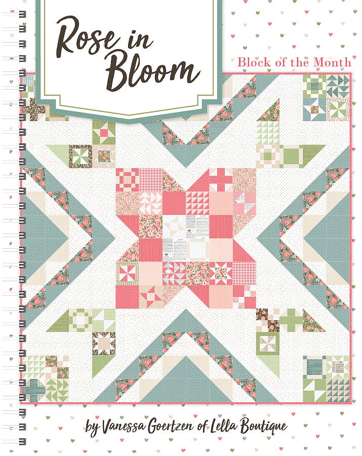 Rose In Bloom Block Of The Month