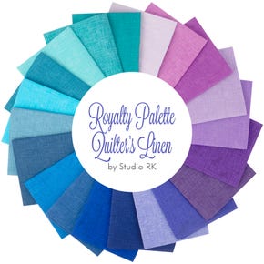 Royalty Palette Quilter's Linen Fat Quarter Bundle | Studio RK for Robert Kaufman Fabrics