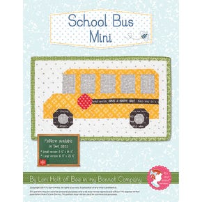 School Bus Downloadable PDF Mini Quilt Pattern| Bee in my Bonnet
