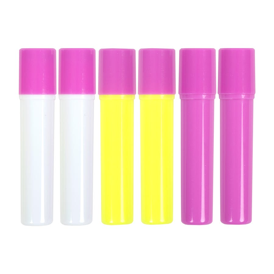  Premium Quality Sewline Multi Assorted Refill for Glue Pen Pink  Blue Yellow Fabrics Quilting Notion 6 Pack : Arts, Crafts & Sewing