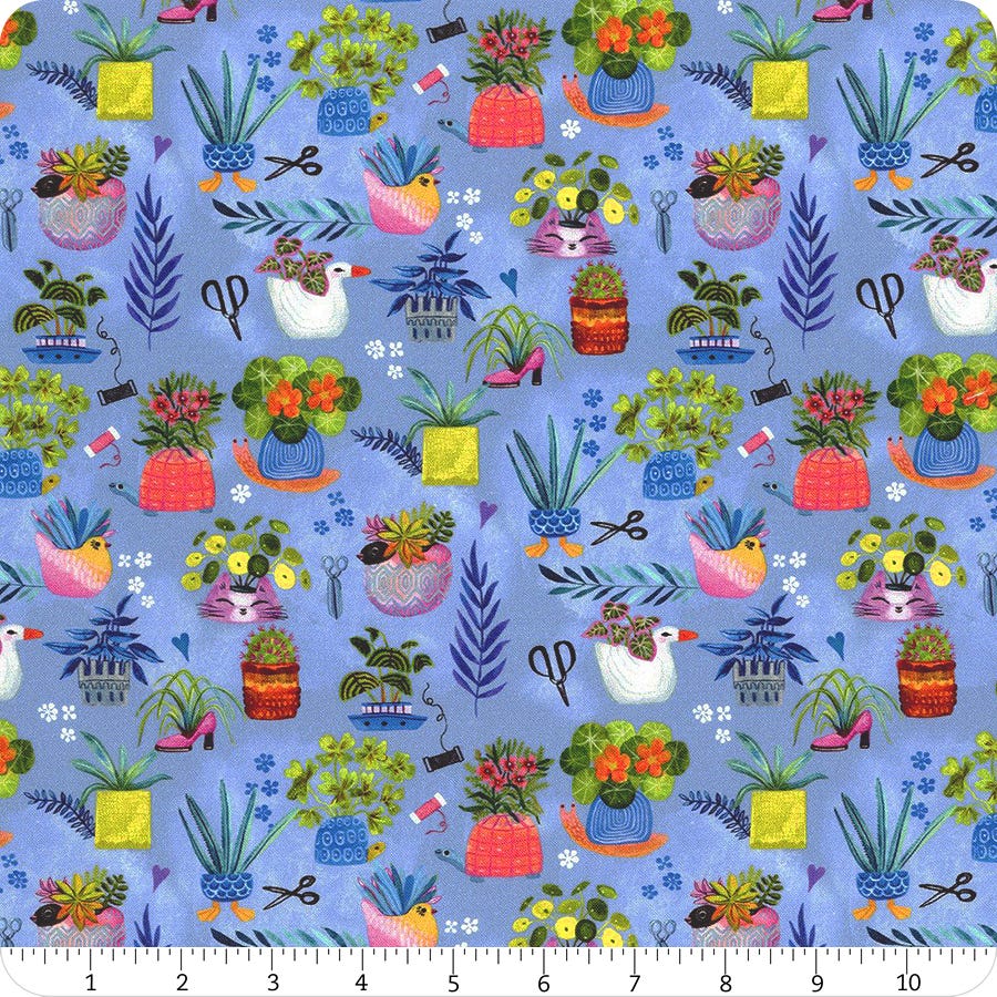 100% Quilting Cotton Sewing Machines Dove Gray Fabric ~ Sew Mischievous Collection by Miriam Bos for Dear Stella Design