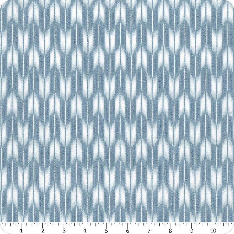 Shibori Blues Blue Fletching Yardage | SKU# 850257D9-4 | Fat Shibori Blues Blue Fletching Yardage | SKU# 850257D9-4 | Fat