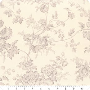 Sister Bay 108" Wide Garden Blooms Cloud and Driftwood Yardage | SKU# 11177-21