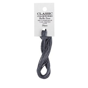Slate Belle Soie Classic Colorworks 12 Strand Hand-Dyed Silk Floss | Classic Colorworks #CCS-098