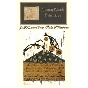 Jack O Lantern Sewing Pocket & Chatelaine Cross Stitch Pattern | Stacy Nash Primitives
