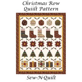 Christmas Row Quilt Pattern | Sew-N-Quilt #P188-CHRISTMASROW