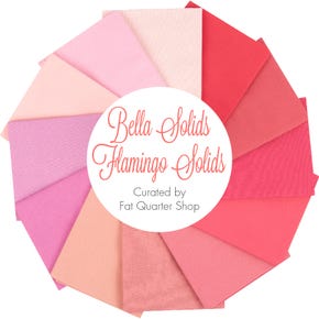 Bella Solids Flamingo Solid Fat Quarter Bundle | Curated by Fat Quarter Shop