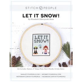 Let It Snow Cross Stitch Kit | Stitch People #LIS