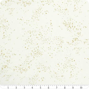 Speckled 108" Wide White Gold Metallic Yardage | SKU# RS5055-14M