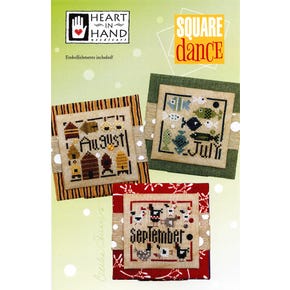 Square Dance Cross Stitch Pattern| Heart in Hand
