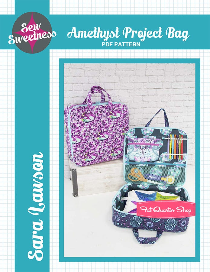 Amethyst project bag sewing pattern outlet
