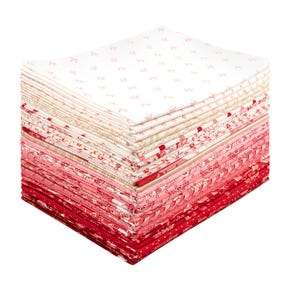 Strawberries and Cream One Yard Bundle | Laundry Basket Quilts for Andover Fabrics