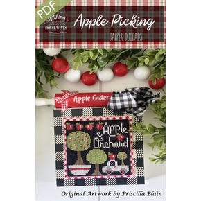 Apple Picking PDF Cross Stitch Pattern | Stitching with the Housewives Dapper Doodads