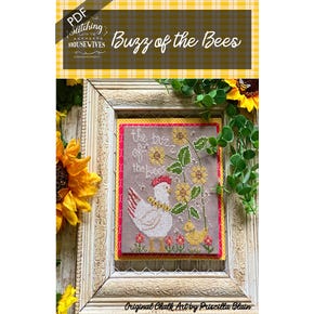Buzz of the Bees Downloadable PDF Cross Stitch Pattern |  Stitching with the Housewives