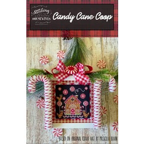 Candy Cane Coop Cross Stitch Pattern | Stitching with the Housewives 