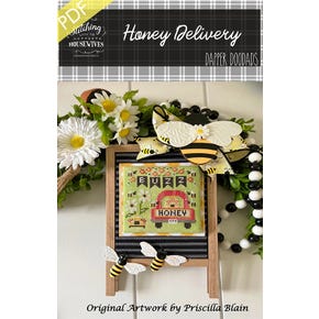 Honey Delivery Downloadable PDF Cross Stitch Pattern | Stitching with the Housewives Dapper Doodads