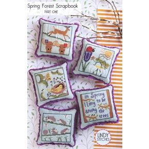 Spring Forest Scrapbook Part 1 Cross Stitch Pattern | Lindy Stitches in collaboration with The Blue Flower