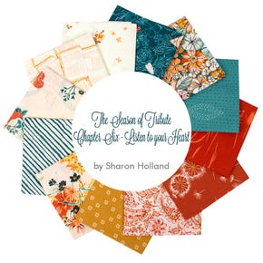The Season of Tribute Chapter Six - Listen to your Heart Fat Quarter Bundle | Sharon Holland for Art Gallery Fabrics