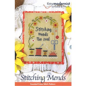 Stitching Mends Cross Stitch Pattern | Tiny Modernist
