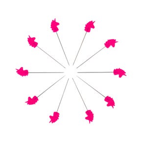 Unicorn Head Straight Pins | Tula Pink Hardware #TPUNICORNPINS