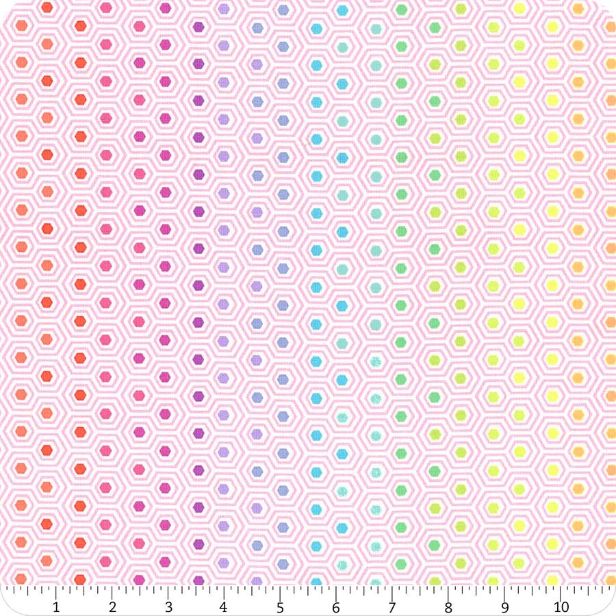 True Colors Shell Hexy Rainbow Yardage | SKU# PWTP151-SHELL