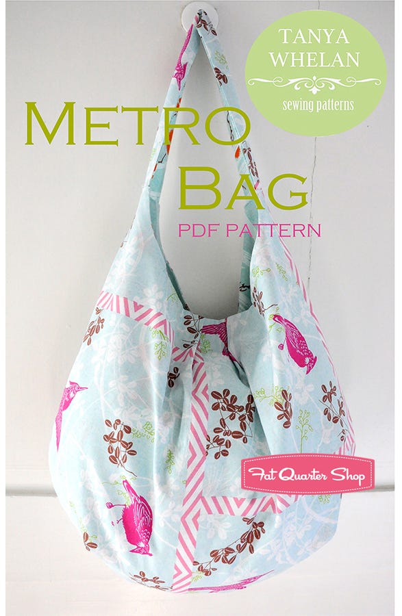 Metro Bag Downloadable PDF Sewing Pattern, Tanya Whelan Designs